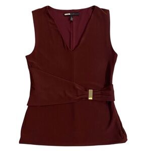 NWT White House Black Market Maroon
Sleeveless Top Small